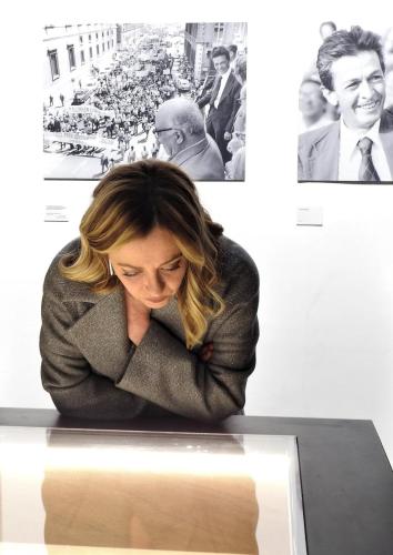 La visita della presidente del Consiglio