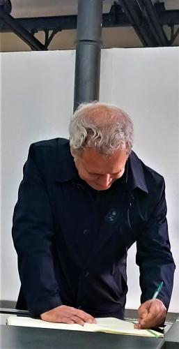 La visita di Enrico Mentana